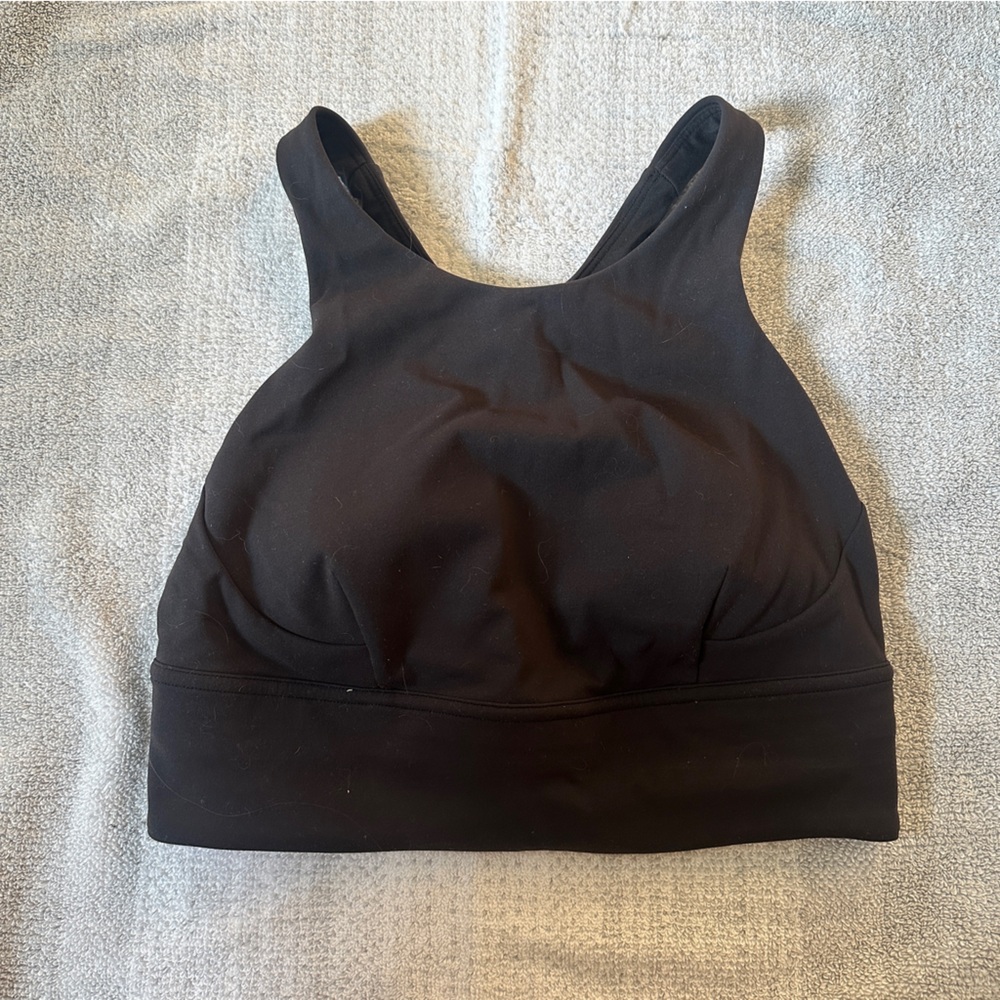 Lululemon Wunder Train Longline Bra in Black size 6